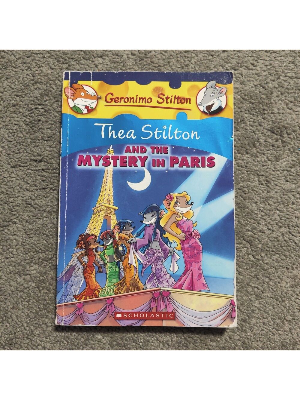 Thea Stilton and the Mystery in Paris Paperback Novel Scholastic Geronimo